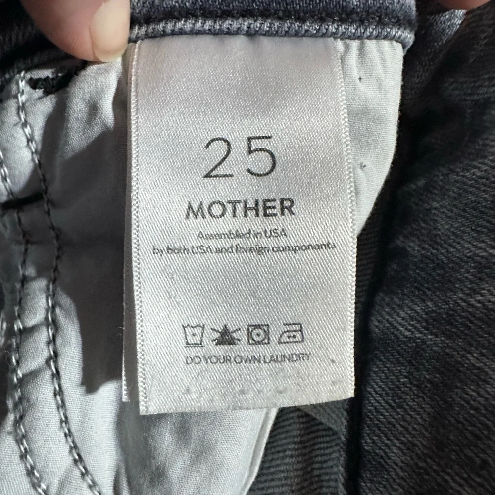 Mother Superior Women’s Sz 25 The Hustler Ankle Gray Jeans Drawing a Blank $238